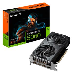 Placa De Video Gigabyte Windforce Oc Nvidia Geforce Rtx-5060 8gb Gddr7 - Gv-n5060wf2max Oc-8gd