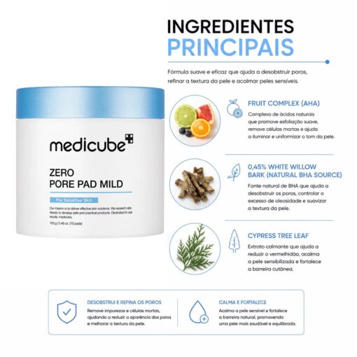 Alternative view of Pads Faciales Medicube Zero Pore Pad Mild - 70 Unidades