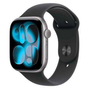 Apple Watch Series 11 MFC94LW/A Caja Aluminio 46mm Gris Espacial - Deportivo Negro S/M - Imagen 2