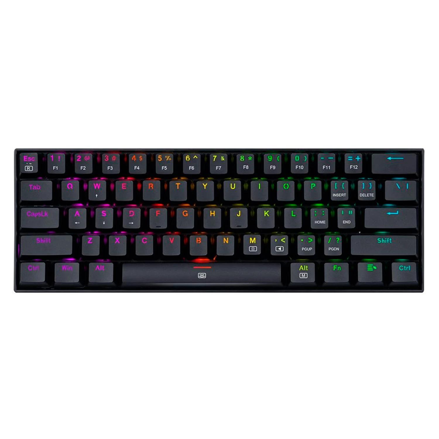 Teclado Gamer Redragon Dragonborn K630rgb Switch Brown - Negro