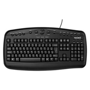 Teclado Viewtech Km-2925 Ps2 Portugués - Negro
