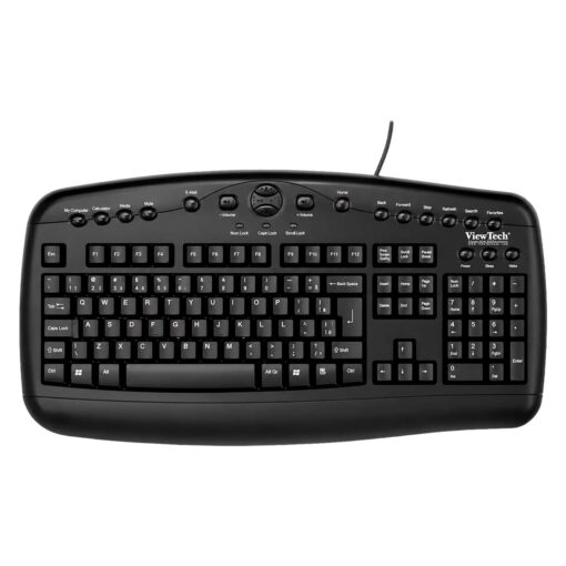 Teclado Viewtech Km-2925 Ps2 Portugués - Negro