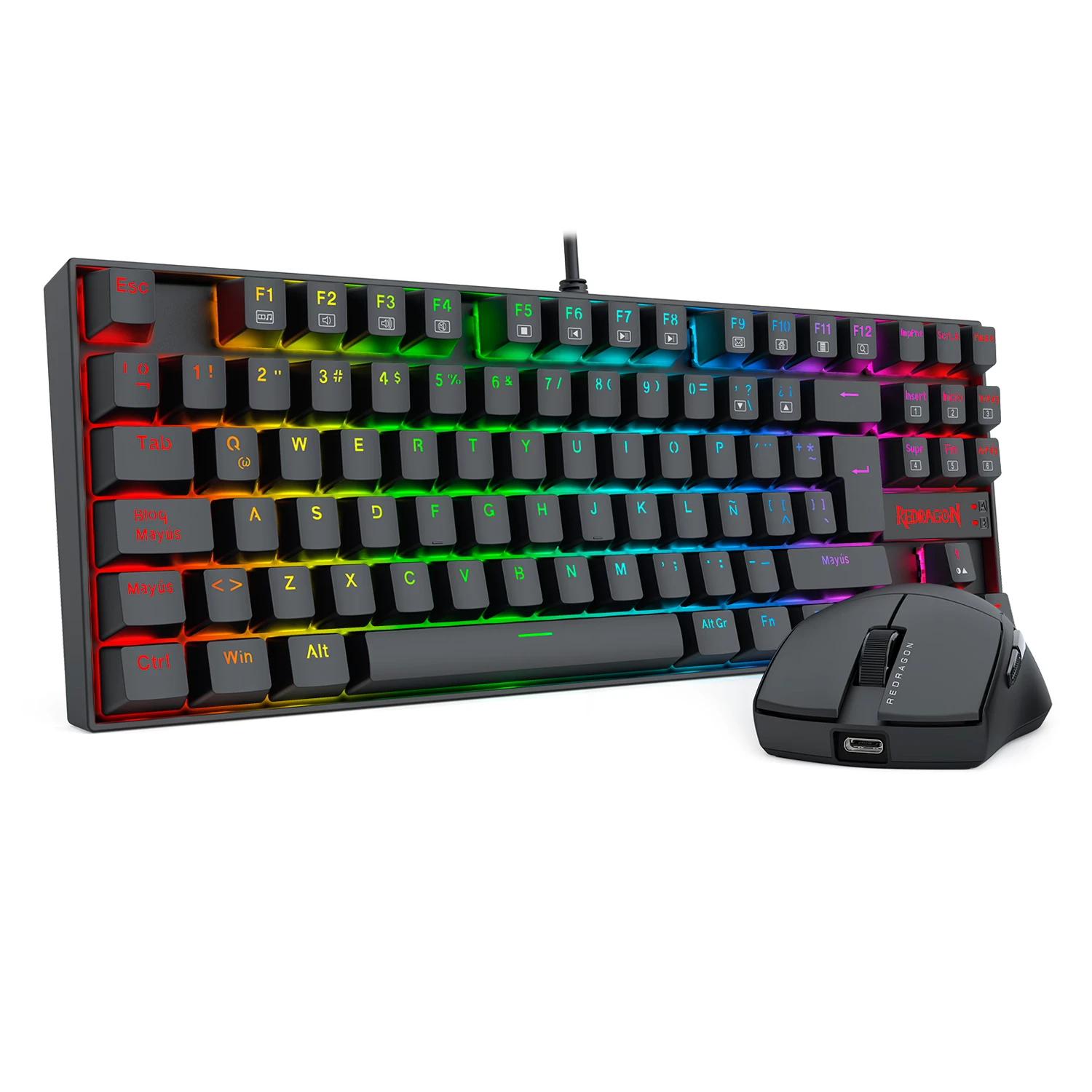 Kit Gamer Redragon Teclado K552RGB-SP + Mouse M724 - S145-SP - Imagen 3
