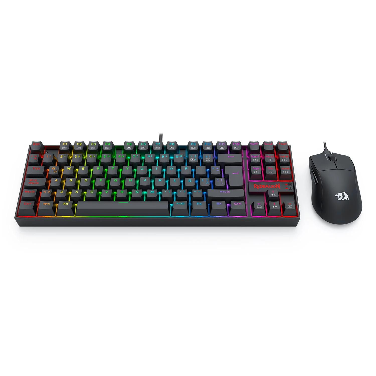 Kit Gamer Redragon Teclado K552RGB-SP + Mouse M724 - S145-SP - Imagen 4