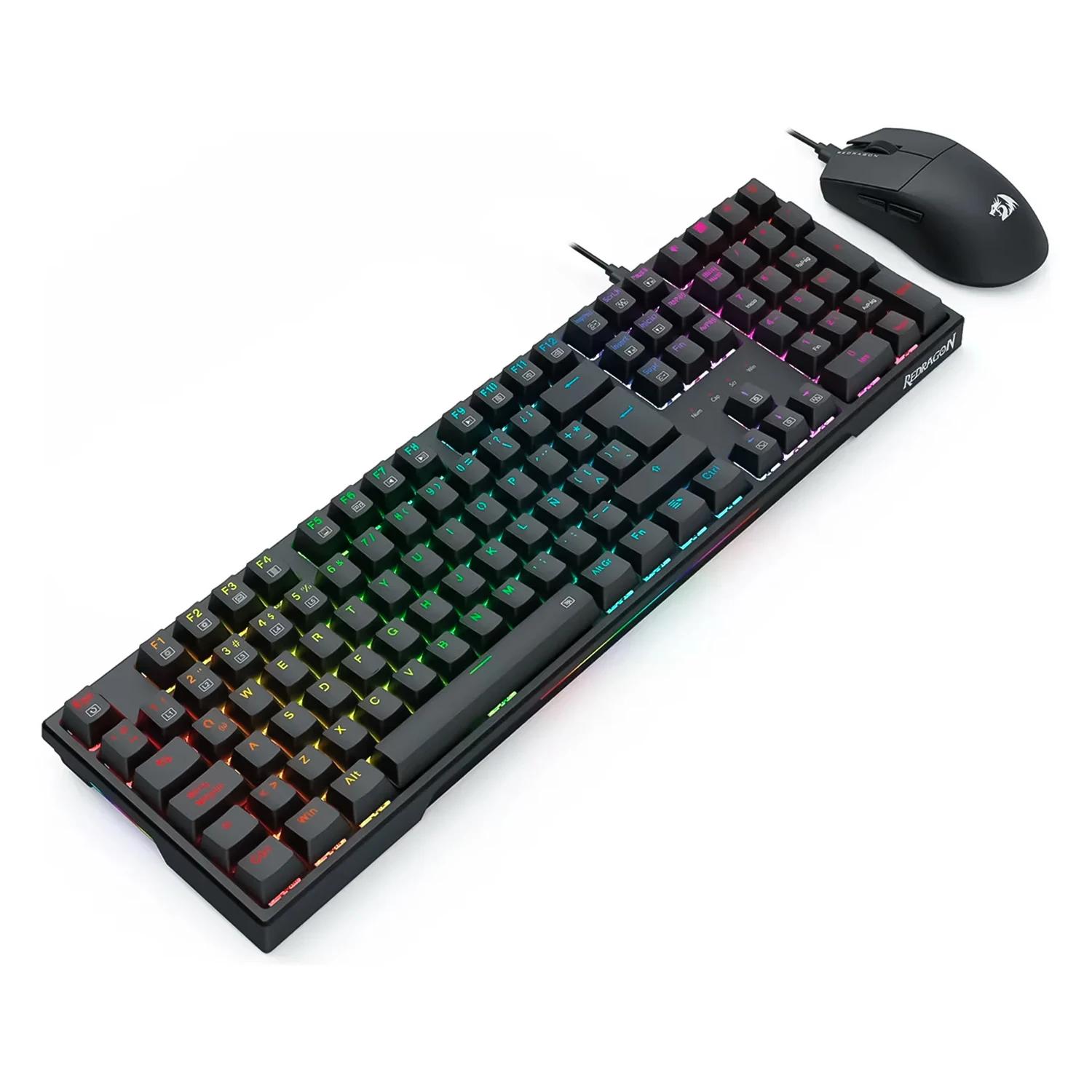 Kit Gamer Redragon Teclado K668-SP + Mouse M724 - S146-SP - Imagen 3