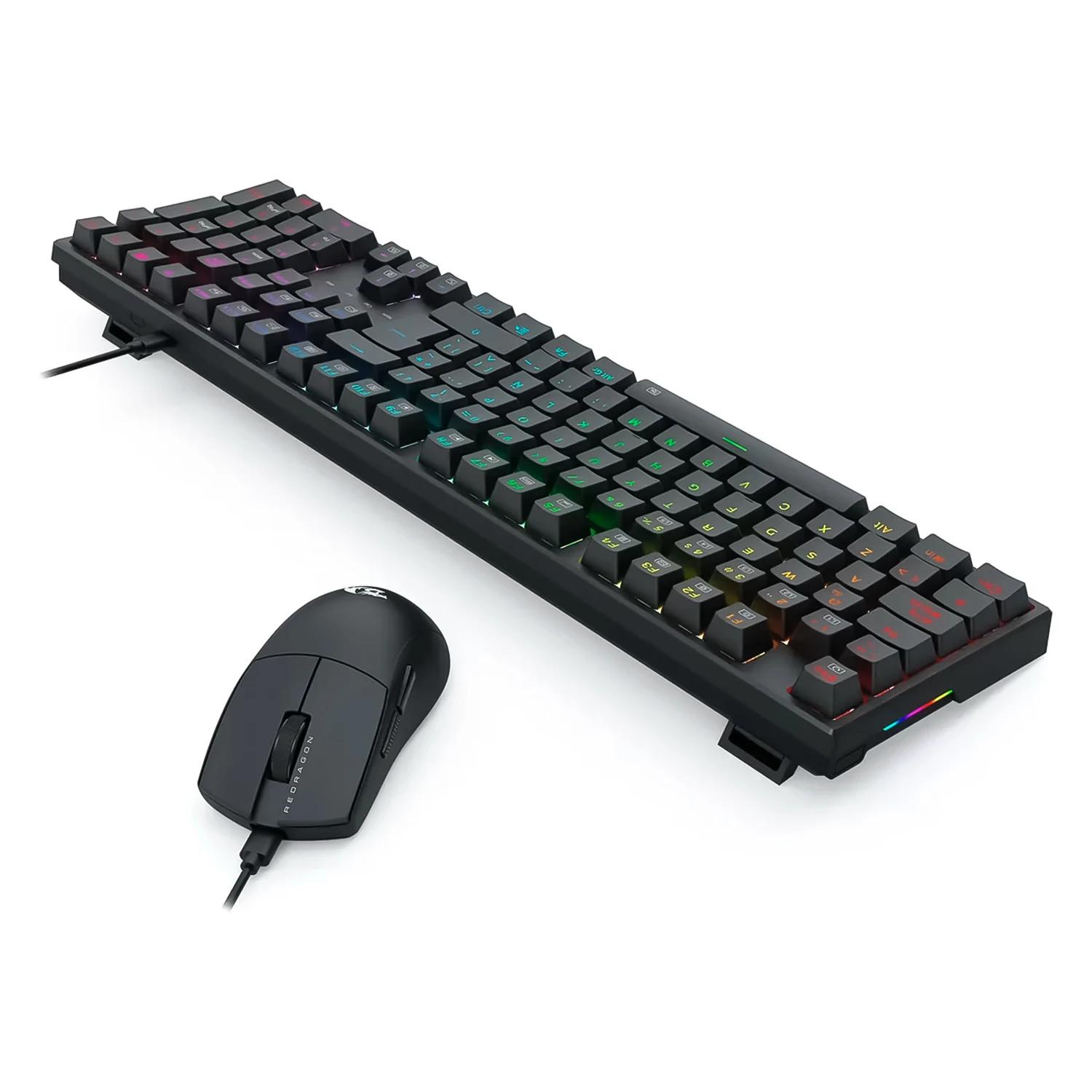Kit Gamer Redragon Teclado K668-SP + Mouse M724 - S146-SP - Imagen 4