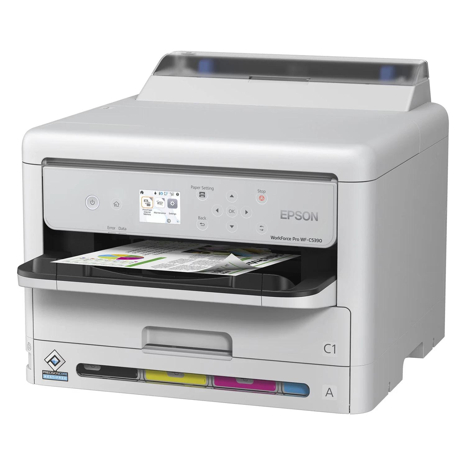 Impresora Multifuncional Epson Workforce Pro Wf-c5390 Wifi Bivolt - Blanco - Imagen 3
