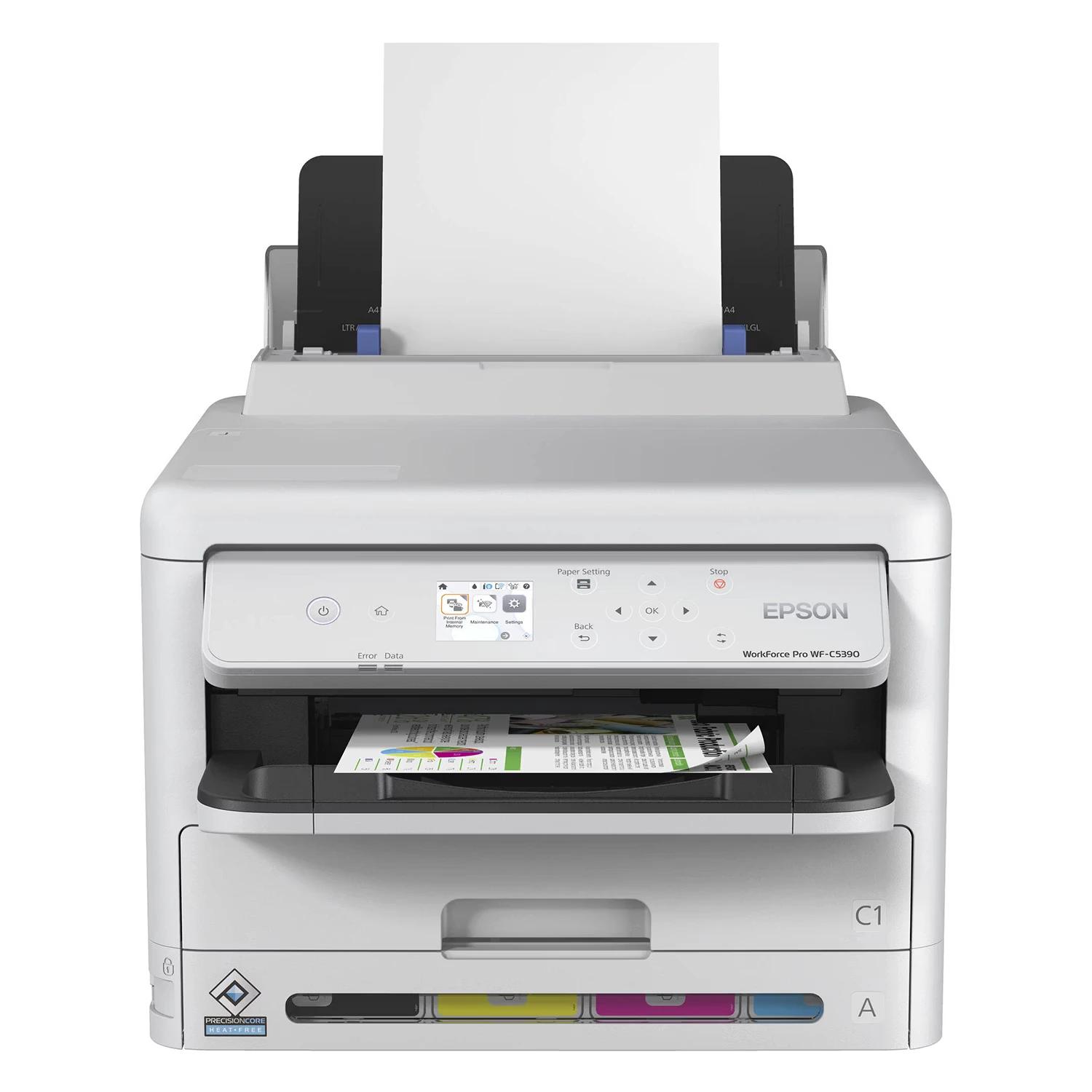 Impresora Multifuncional Epson Workforce Pro Wf-c5390 Wifi Bivolt - Blanco - Imagen 4