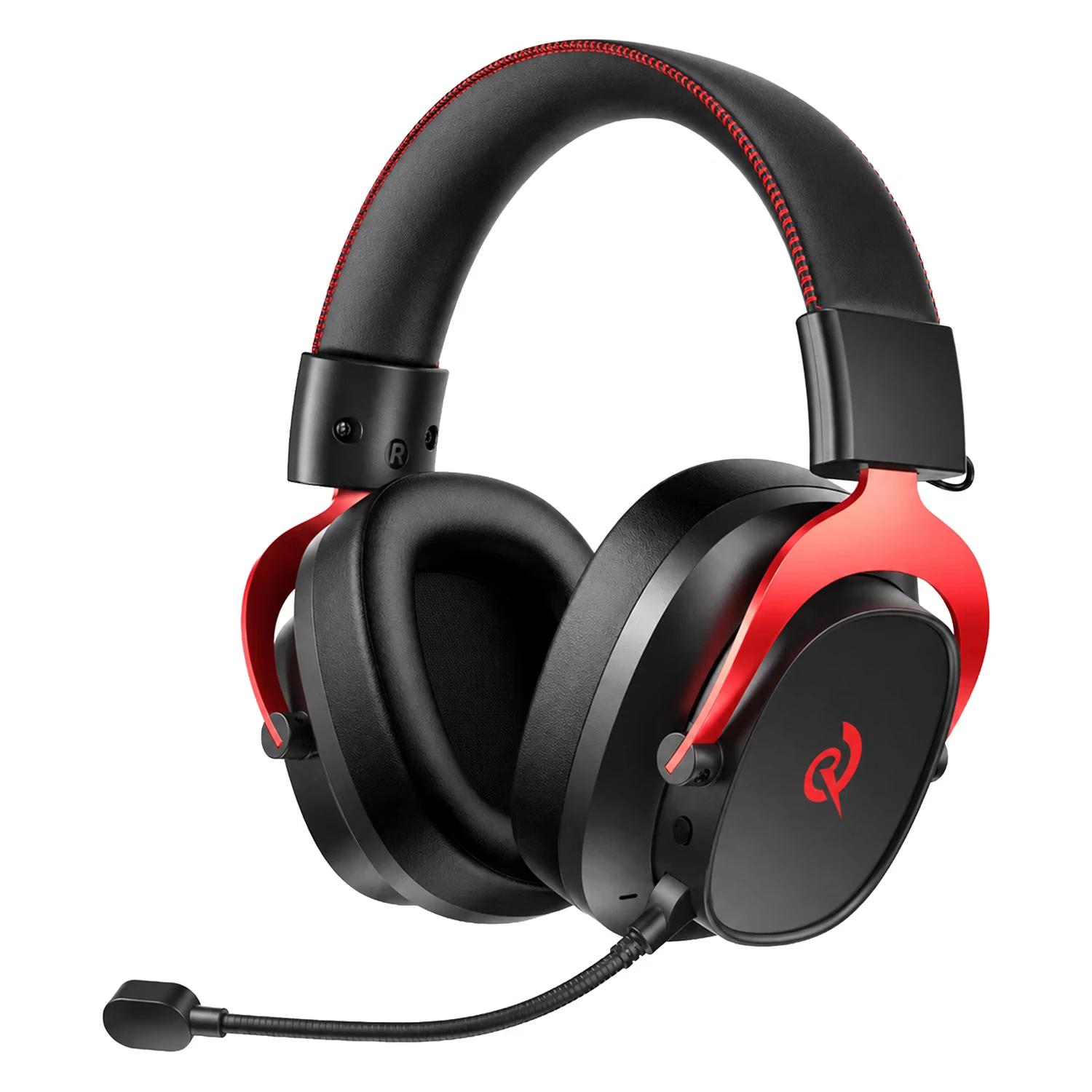 Headset Gamer QCY Heroad VT200 BH25H8GMB Wireless - Preto e Vermelho