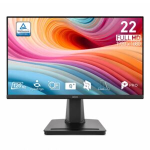 Monitor Msi Pro Mp225 E12vl 22" Full Hd 120hz Hdmi Vga - Negro
