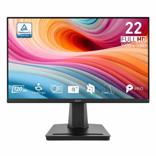 Monitor Msi Pro Mp225 E12vl 22" Full Hd 120hz Hdmi Vga - Negro