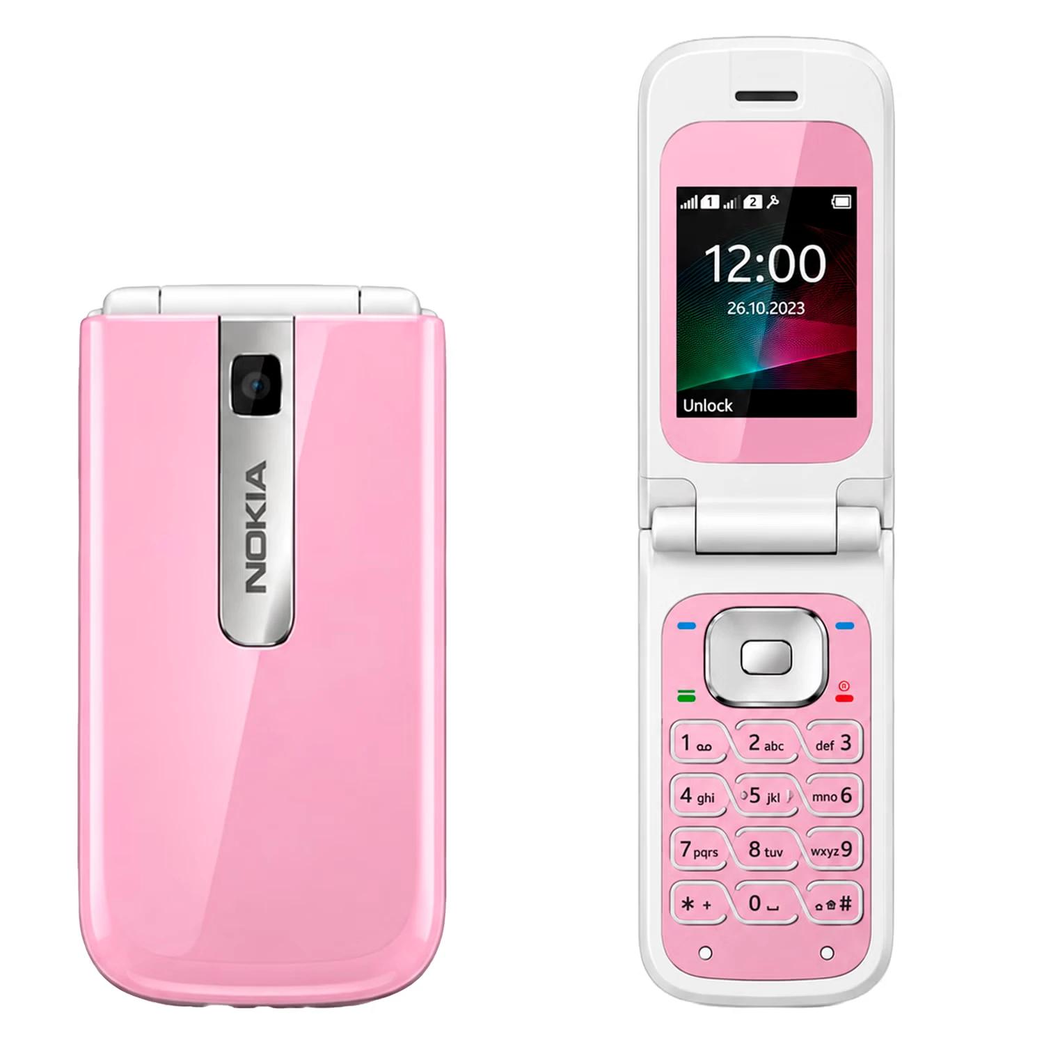 Celular Nokia Flip 2505 RM-307 Dual SIM Pantalla 1.8"- Rosa - Imagen 4