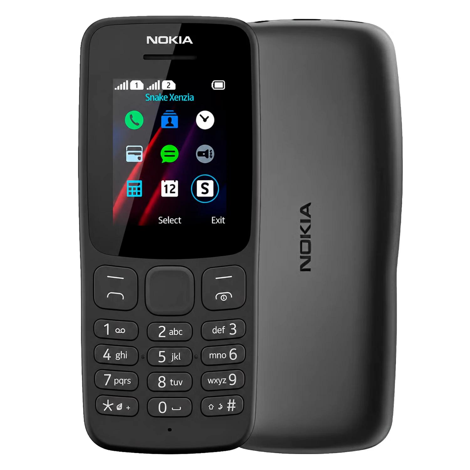 Celular Nokia 106 TA-1190 Dual SIM Pantalla 1.8" - Negro