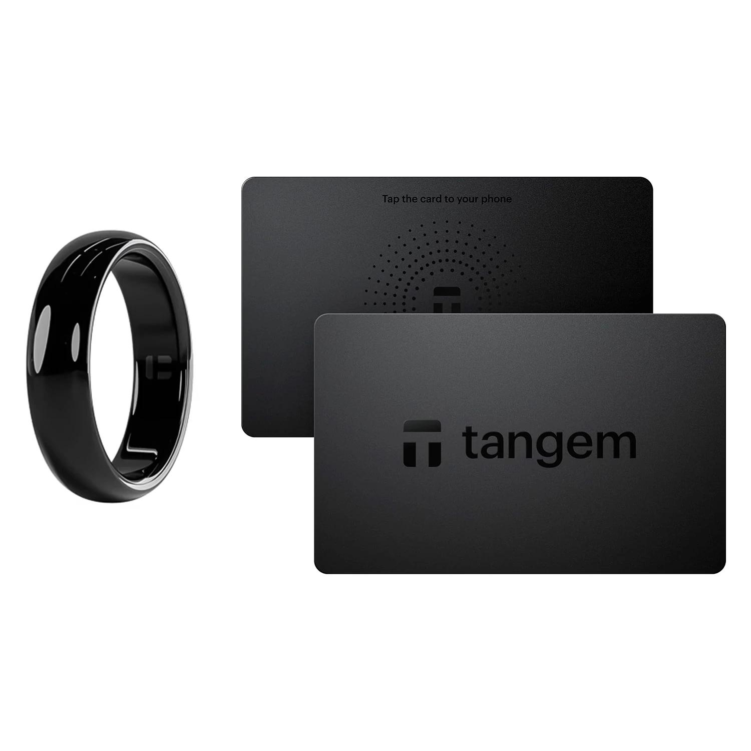 Cartera Para Criptomonedas Tangen Ring + Anel Size 7 - (2 Cartões)