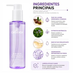 Óleo De Limpieza Celimax Derma Nature Fresh Blackhead Jojoba Cleansing Oil 150ml - Imagen 2