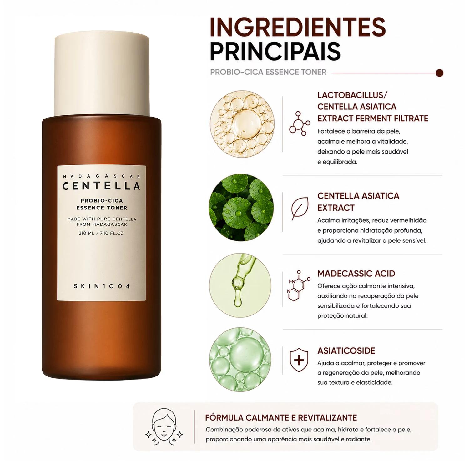 Esencia Facial SKIN1004 Madagascar Centella Probio-Cica Essence Toner 210ml - Imagen 2