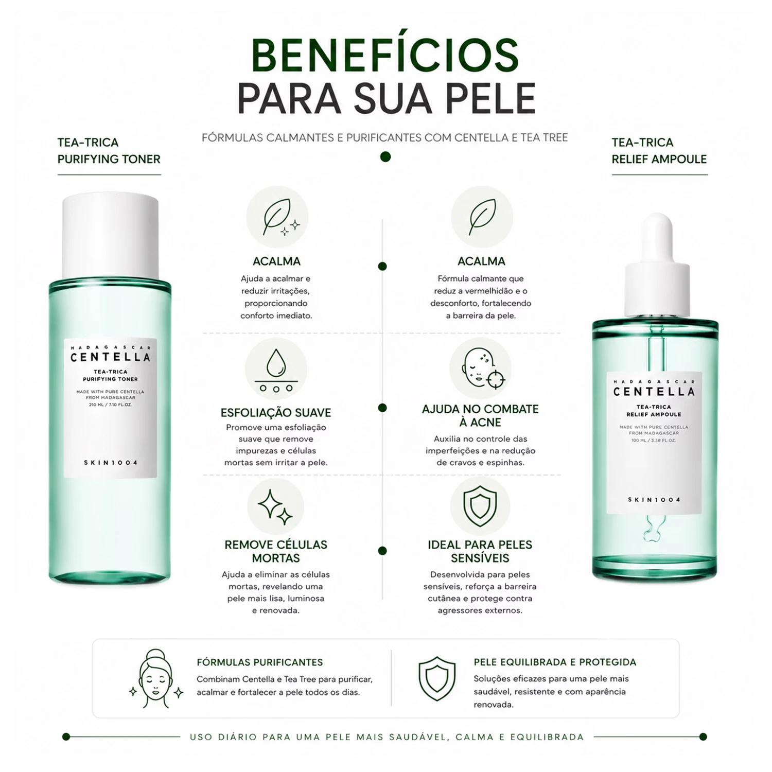 Kit Cuidado Facial SKIN1004 Madagascar Centella Tea-Trica Travel - 4 Unidades - Imagen 5