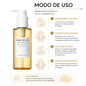 Óleo De Limpieza Facial SKIN1004 Madagascar Centella Light Cleansing Oil 205ml - Imagen 4