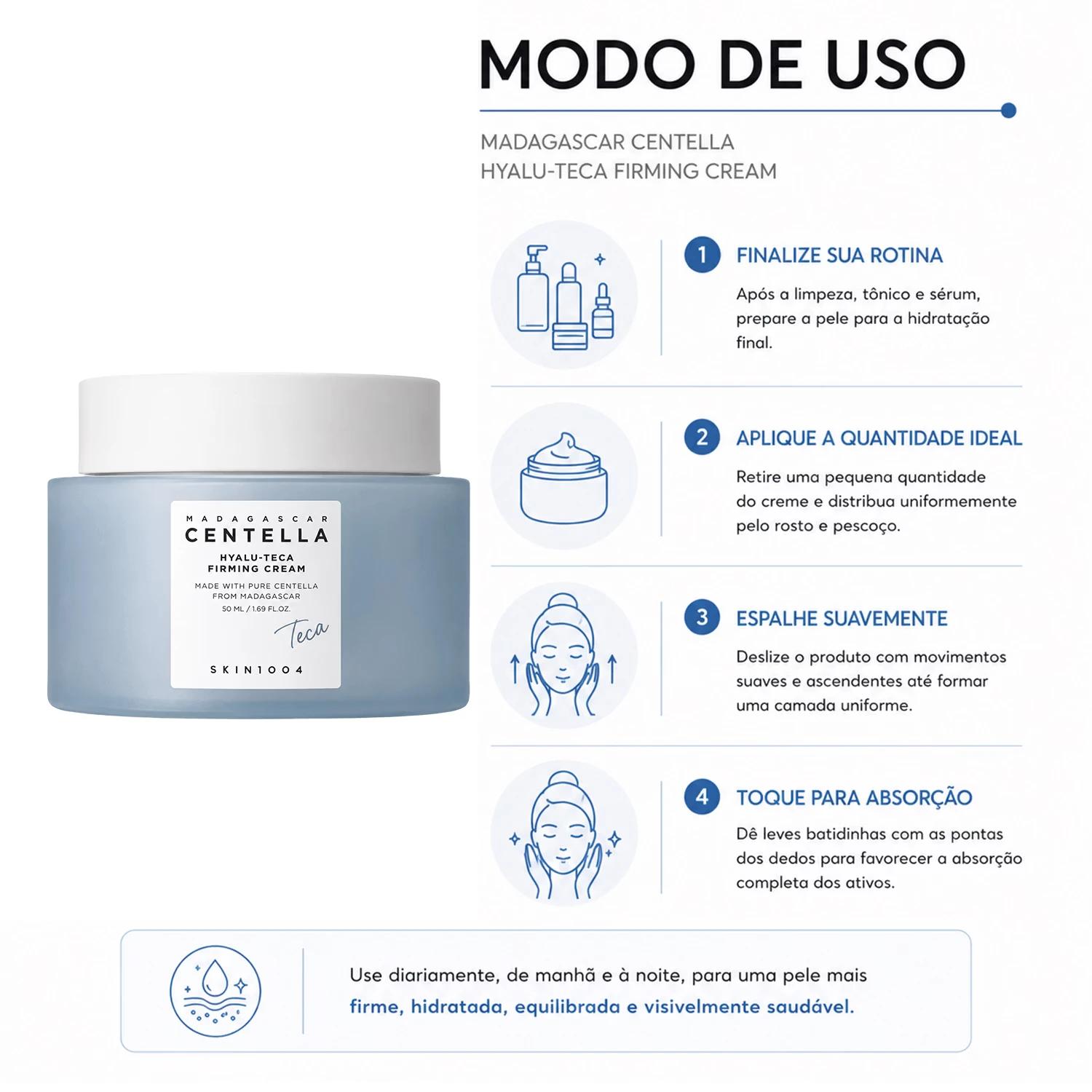 Creme Facial SKIN1004 Madagascar Centella Hyalu-Teca Firming 50ml - Imagen 4