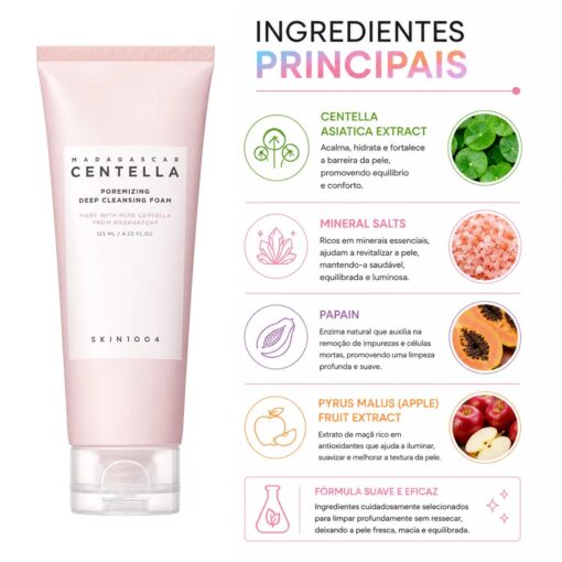 Alternative view of Gel De Limpieza Facial SKIN1004 Madagascar Centella Poremizing Deep Cleansing Foam 125ml
