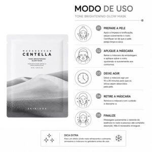 Máscara Facial Skin1004 Madagascar Centella Tone Brightening - 5 Unidades - Imagen 5