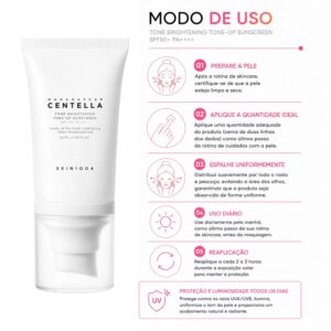 Protector Solar Facial SKIN1004 Madagascar Centella Tone Brightening Tone-Up FPS 50+ 50ml - Imagen 2