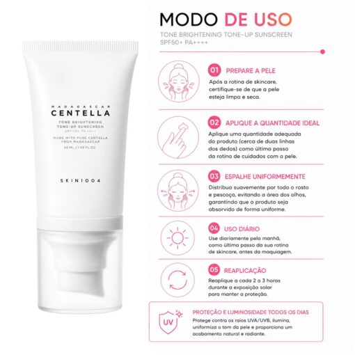 Alternative view of Protector Solar Facial SKIN1004 Madagascar Centella Tone Brightening Tone-Up FPS 50+ 50ml