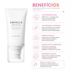 Protector Solar Facial SKIN1004 Madagascar Centella Tone Brightening Tone-Up FPS 50+ 50ml - Imagen 3