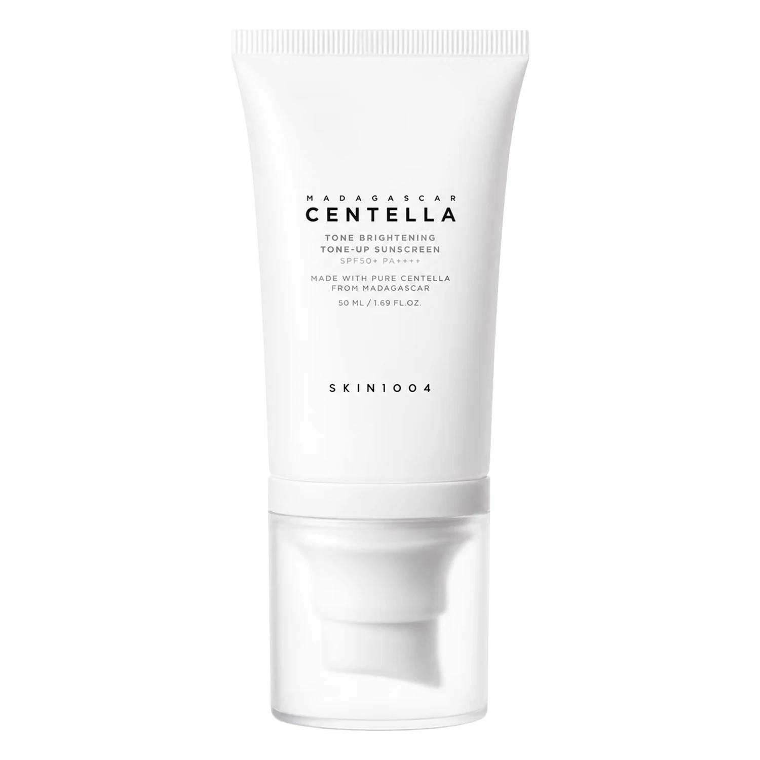 Protector Solar Facial SKIN1004 Madagascar Centella Tone Brightening Tone-Up FPS 50+ 50ml - Imagen 4