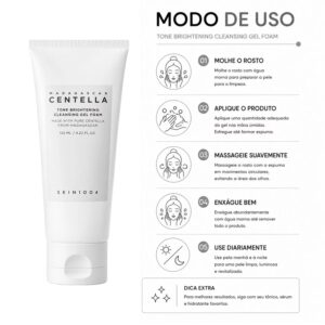Gel De Limpieza Facial SKIN1004 Madagascar Centella Tone Brightening Cleansing Gel Foam 125ml - Imagen 4