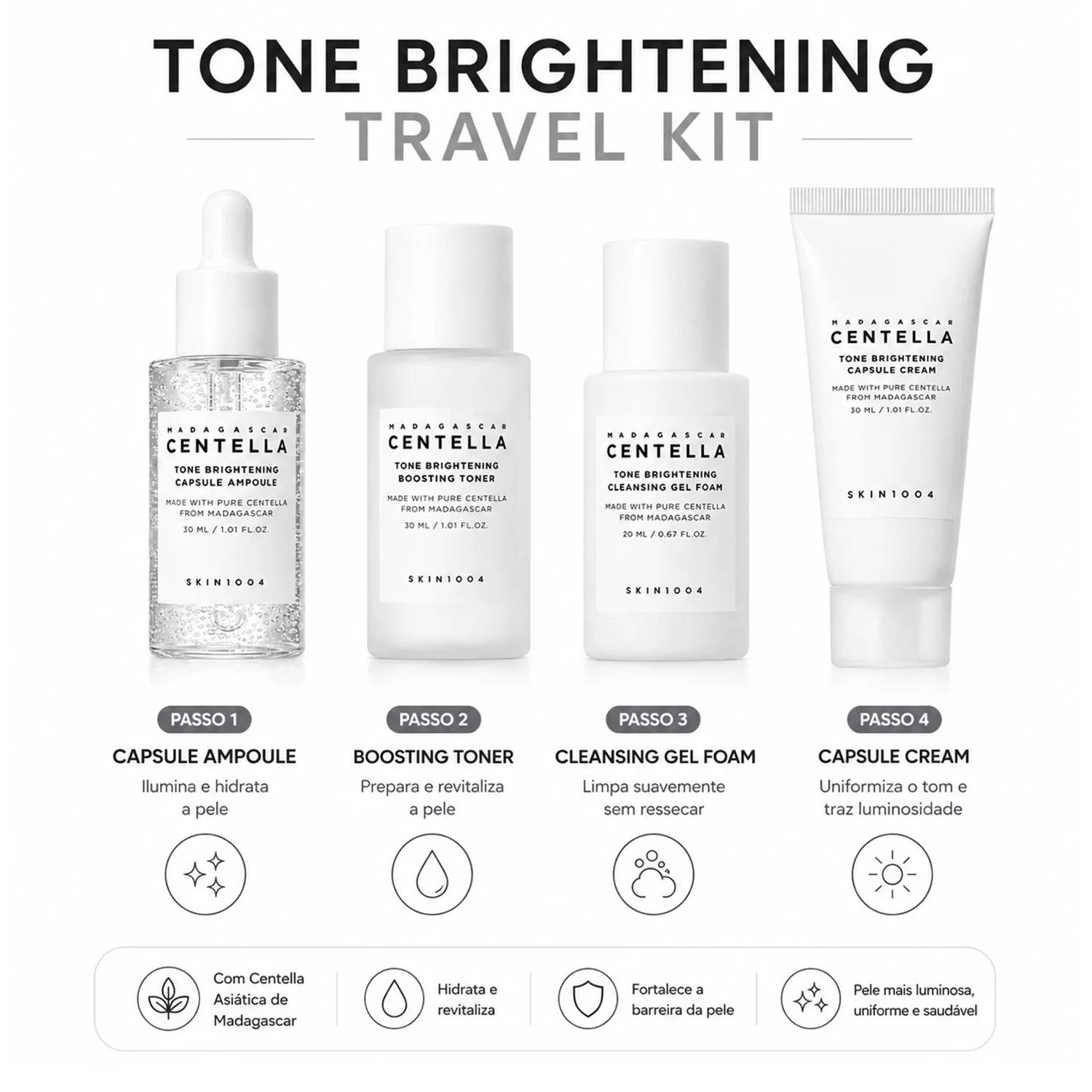 Kit Cuidado Facial SKIN1004 Madagascar Centella Tone Brightening - Imagen 3