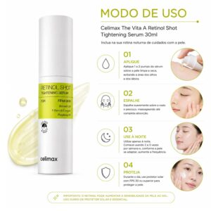 Sérum Celimax The Vita-a Retinol Shot Tightening 30ml - Imagen 4
