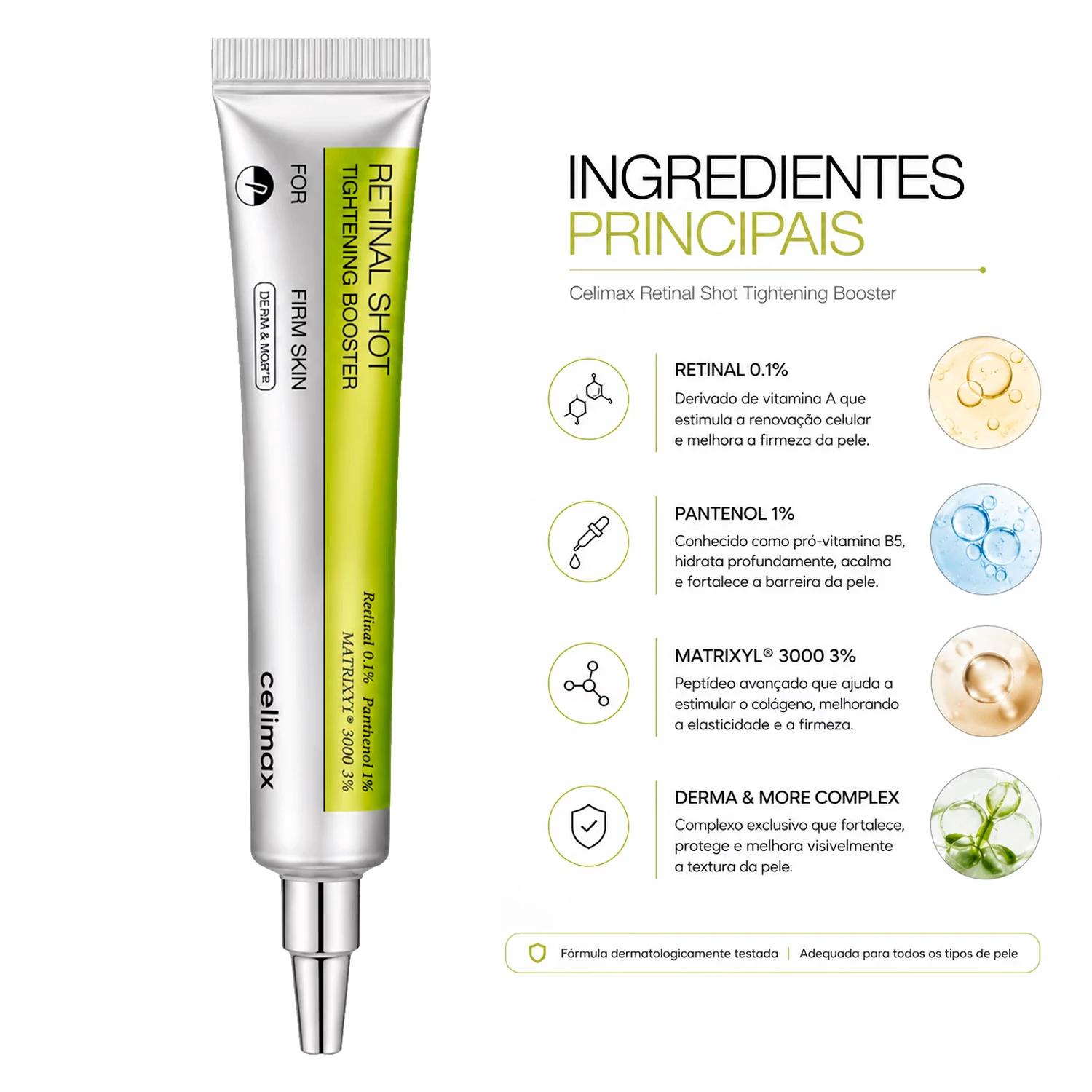 Sérum Facial Celimax The Vita-a Retinal Shot Tightening Booster 15ml - Imagen 3