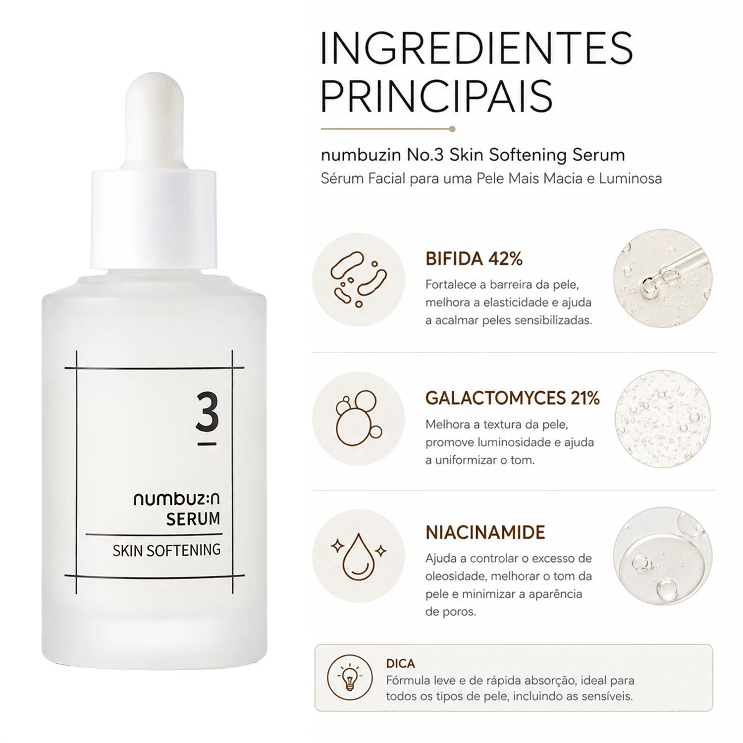 Sérum Facial Numbuzin No. 3 Skin Softening 50ml - Imagen 2
