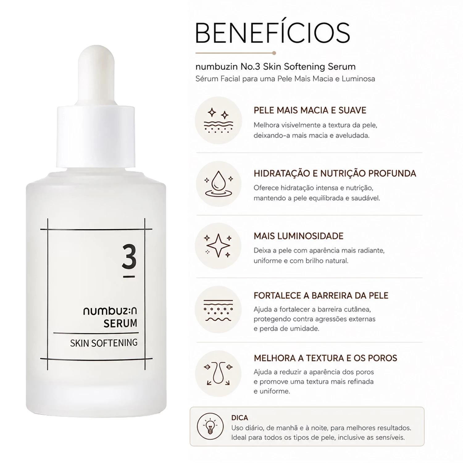 Sérum Facial Numbuzin No. 3 Skin Softening 50ml - Imagen 3