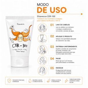COS TRATAMENTO CAPILAR ELIZAVECCA CER-100 CLGN CERAMIDE COATING 100ML - Imagen 3