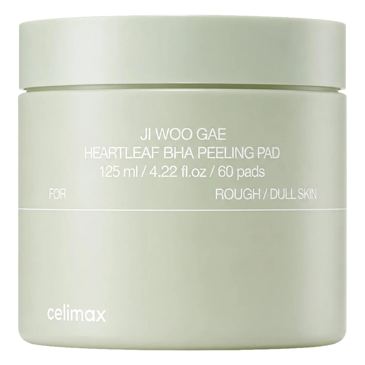 Pads Faciales Celimax Ji Woo Gae Heartleaf Bha Peeling - 60 Unidades