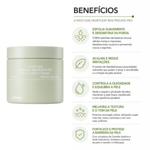 Pads Faciales Celimax Ji Woo Gae Heartleaf Bha Peeling - 60 Unidades - Imagen 3