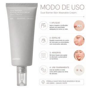 Creme Facial Celimax Dual Barrier Skin Wearable 50ml - Imagen 4