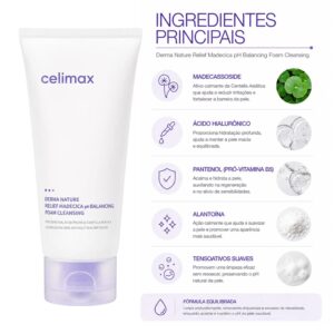 COS Limpieza FACIAL CELIMAX DERMA NATURE RELIEF MADECICA PH BALAN 150ML - Imagen 2