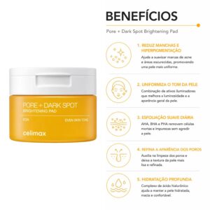 Pads Faciales Celimax Pore + Dark Spot Brightening - 40 Unidades - Imagen 3