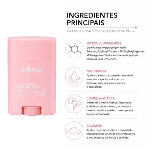 Alternative view of Protector Solar En Bastón Celimax Oil Control Mattifying Sun Stick Spf50+ 19g