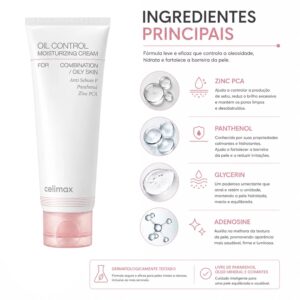 Creme Facial Celimax Oil Control Moisturizing 80ml - Imagen 2