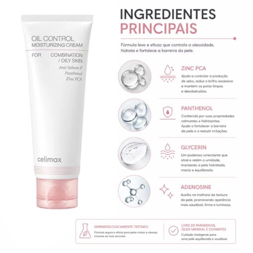 Alternative view of Creme Facial Celimax Oil Control Moisturizing 80ml