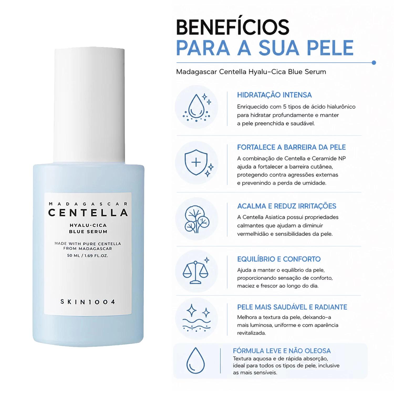 Sérum Facial Madagascar Centella Hyalu-Cica Blue 50ml - Imagen 3