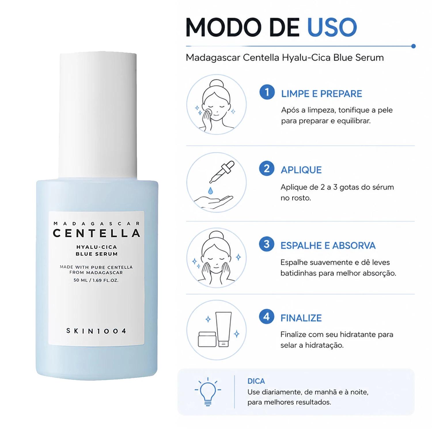 Sérum Facial Madagascar Centella Hyalu-Cica Blue 50ml - Imagen 4