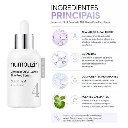 Alternative view of Sérum Facial Numbuzin No.4 Ceramide AHA GLazed Skin Prep 30ml