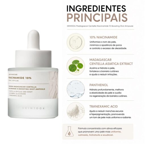 Alternative view of Ampola Facial Skin1004 Madagascar Centella Boosting Shot Ampoule Niacinamide 10% 30ml