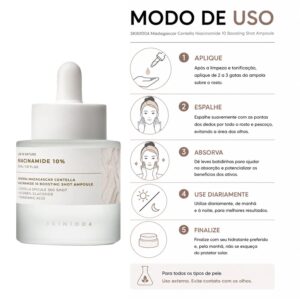 Sérum Facial Skin1004 Madagascar Centella Boosting Shot Ampoule Niacinamide 10% 30ml - Imagen 4