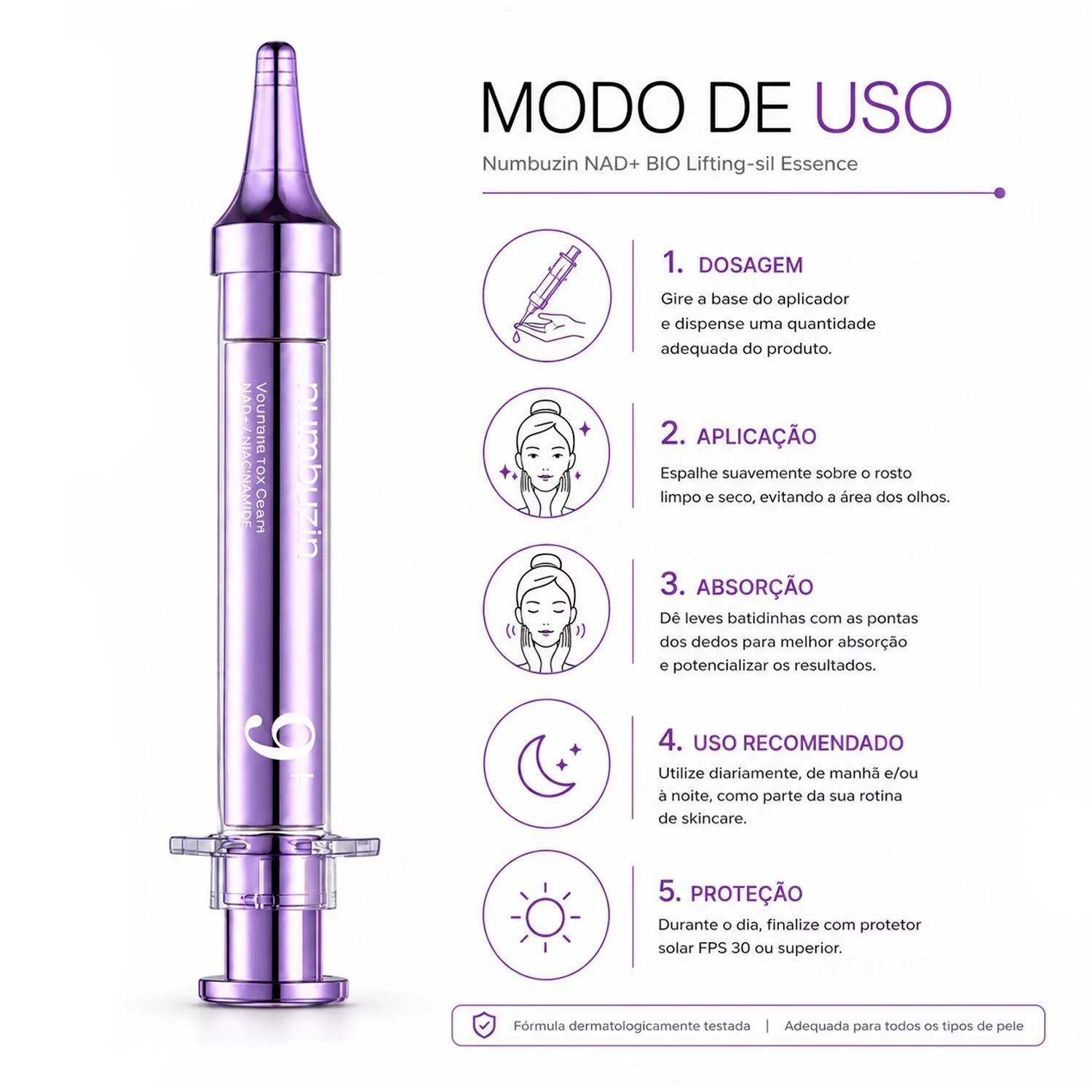 Creme Para Os Ojos Numbuzin No.9 Nad+ Retinol Volumetox Eye Cream 10ml - Imagen 4